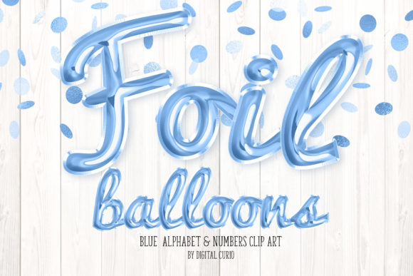 Blue Foil Balloon Script Alphabet: A Versatile Design Resource
