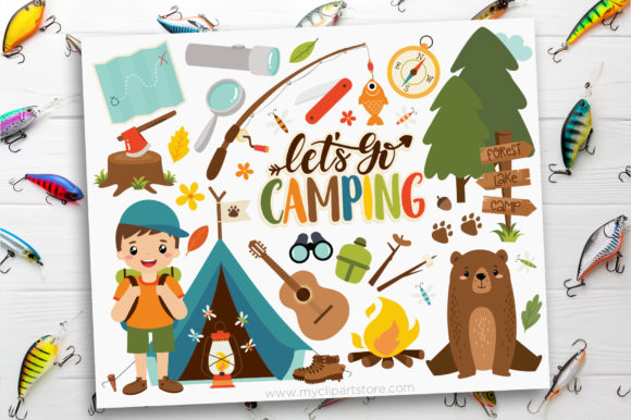 Camping Clipart Camp Kids Scouts