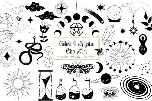 Celestial Mystic Clipart: A Gateway to Creative Magic
