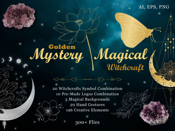 Golden Mystery Magical Witchcraft