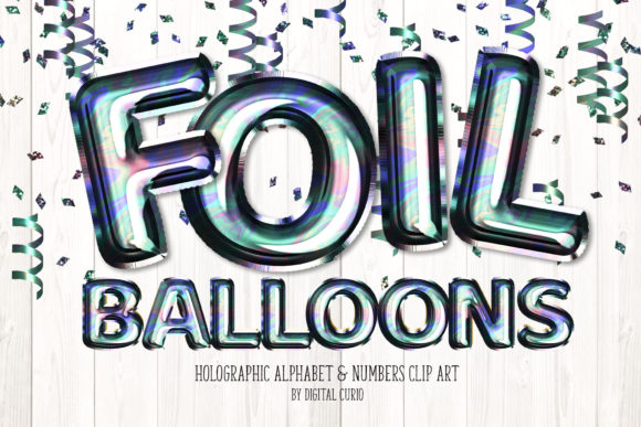 Holographic Foil Balloon Alphabet: A Versatile Design Resource