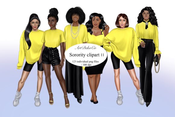 Sorority Clipart, Sisterhood Clipart: Creative Solutions for Every Project